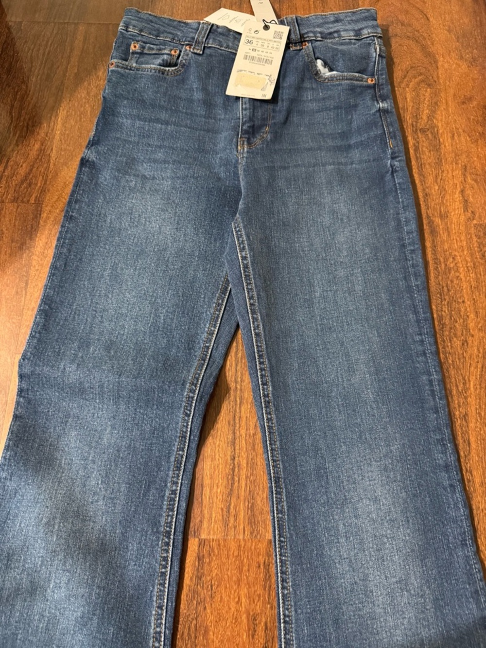 ZARA THE SKINNY FLARE JEANS SIZE 4 NWT - Picture 3 of 6